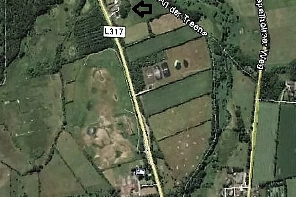 Hügelgrab (Bildausschnitt: Google Earth)