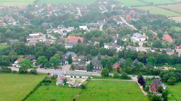 Ortsteil Oeversee von oben