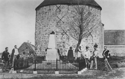Foto von der Weihe des Belgier Denkmals 1864