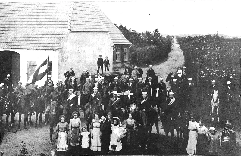 Ringreiter in Frörup, Jägerkrug ca. 1920